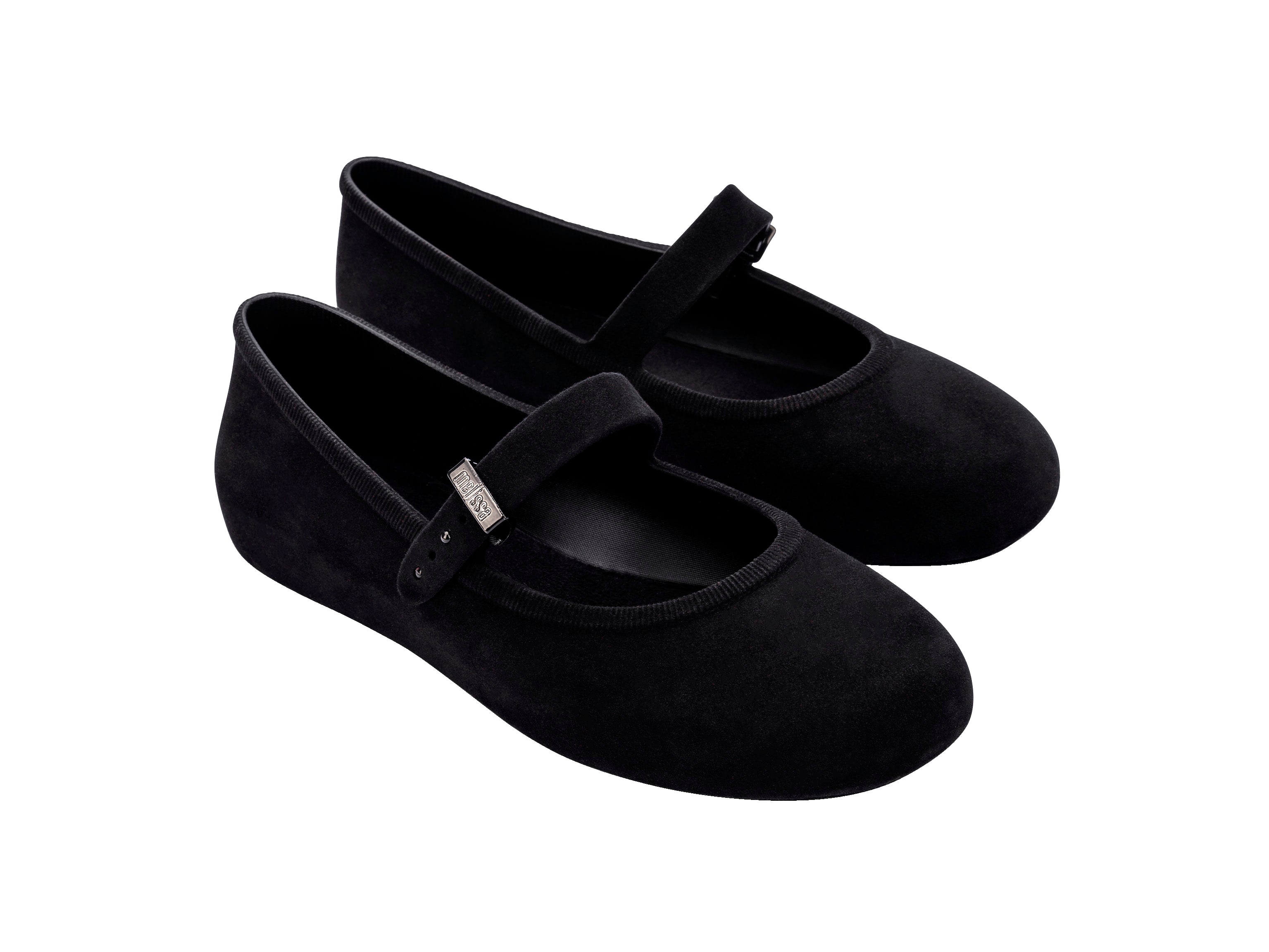 Melissa Soft Ballerina Velvet Black Melissa Shoes France