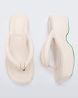 Melissa Free plateforme - Vert/Beige