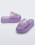 Paire de mules violettes