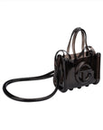 Melissa Small Jelly Shopper Bag + Telfar - Clear Black