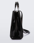 Borsa shopper grande Jelly Melissa + Telfar - Nero trasparente