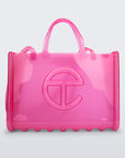 Melissa Large Jelly Shopper Bag + Telfar - Clear Pink