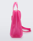 Melissa Large Jelly Shopper Bag + Telfar - Clear Pink