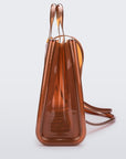 Melissa Large Jelly Shopper Bag + Telfar - Clear Brown