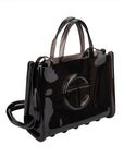 Borsa shopper media Jelly Melissa + Telfar - Nero trasparente