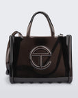 Borsa shopper media Jelly Melissa + Telfar - Nero trasparente