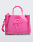 Borsa shopper media Jelly Melissa + Telfar - Rosa trasparente