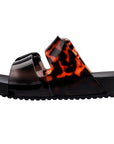 Mini Melissa Cozy Slide - Black/Tortoiseshell