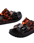 Mini Melissa Cozy Slide - Black/Tortoiseshell