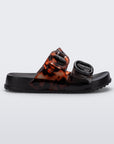 Mini Melissa Cozy Slide - Black/Tortoiseshell