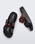 Mini Melissa Cozy Slide - Black/Tortoiseshell