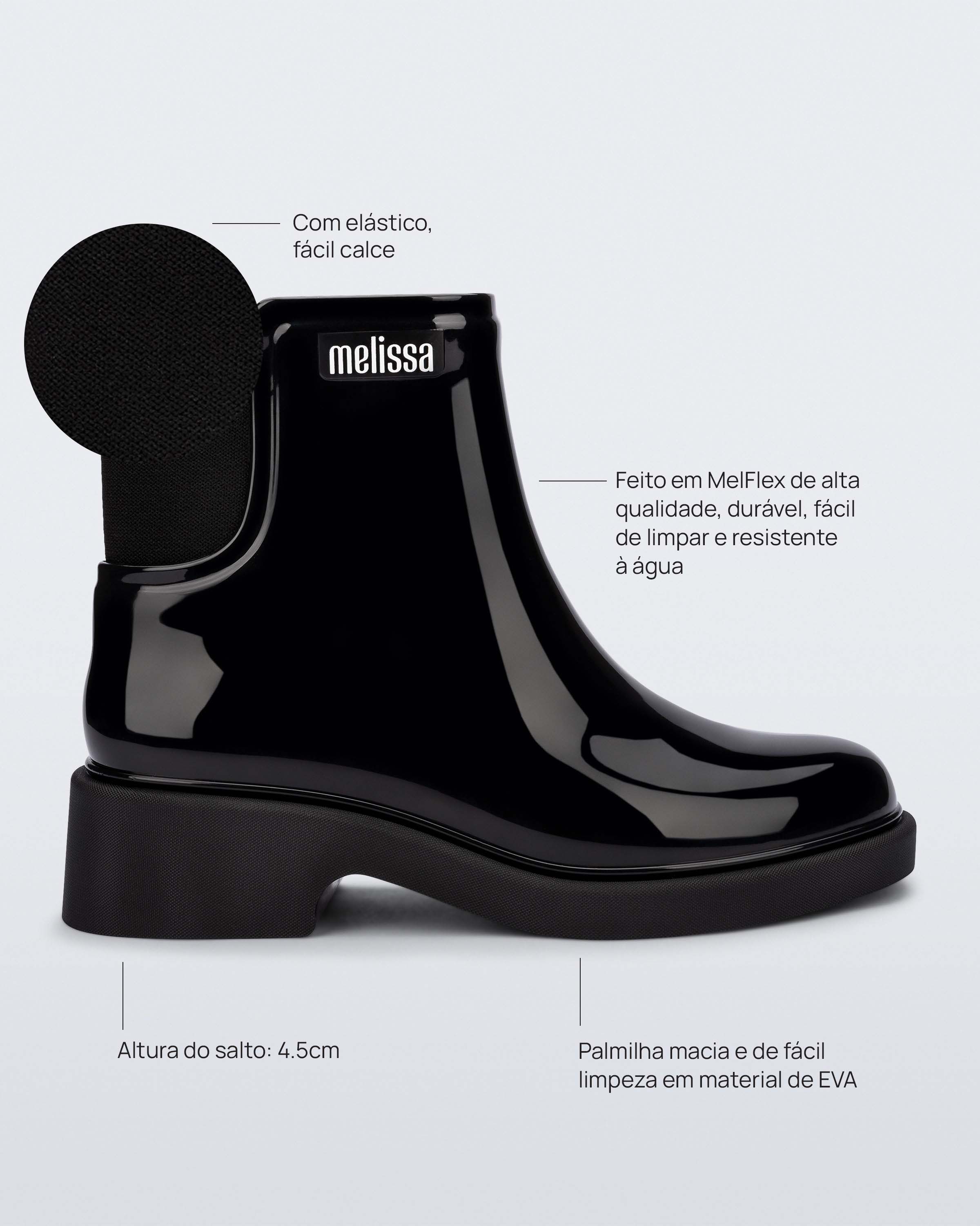 Melissa Chelsea Boot - Black