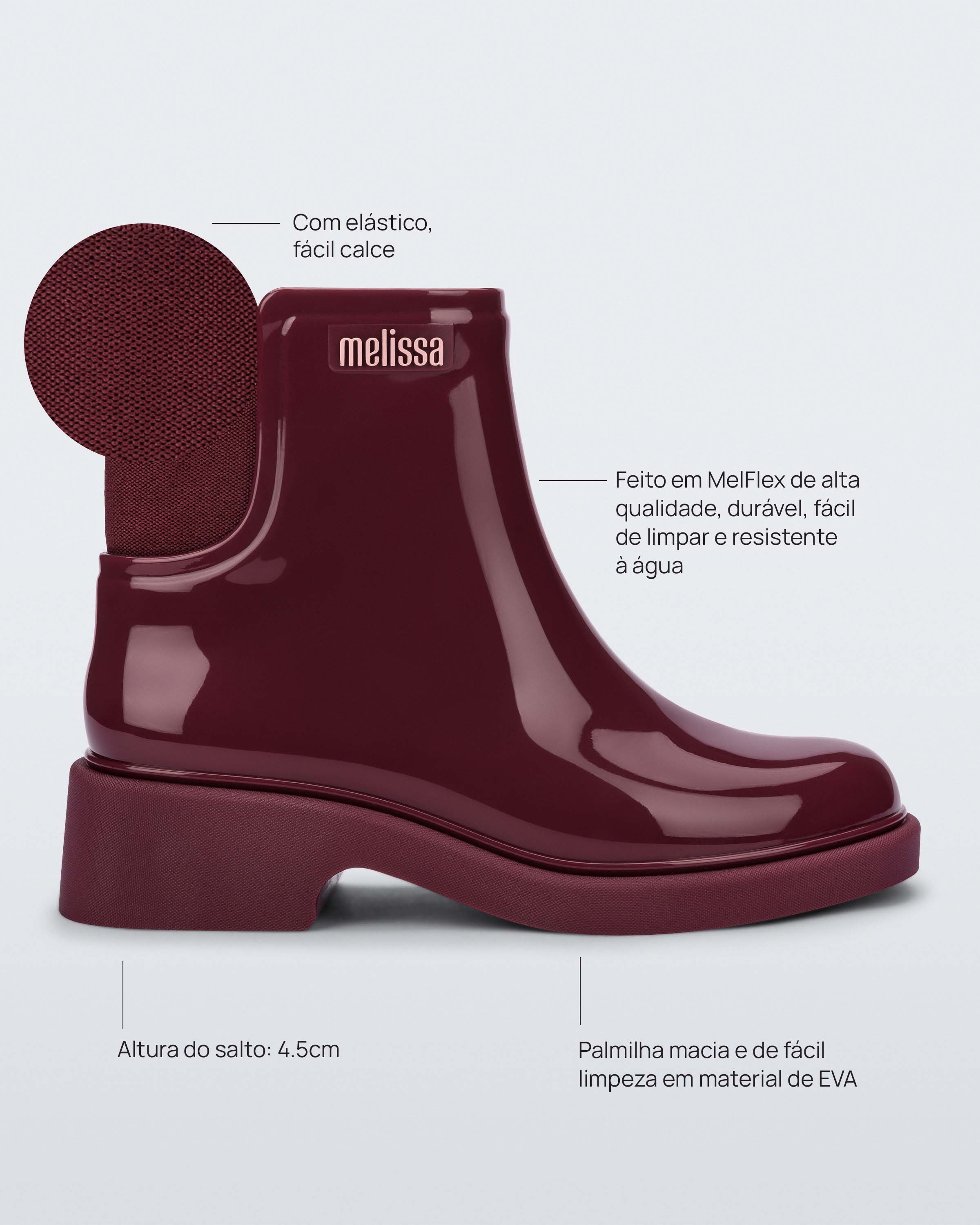 Melissa Chelsea Boot - Red