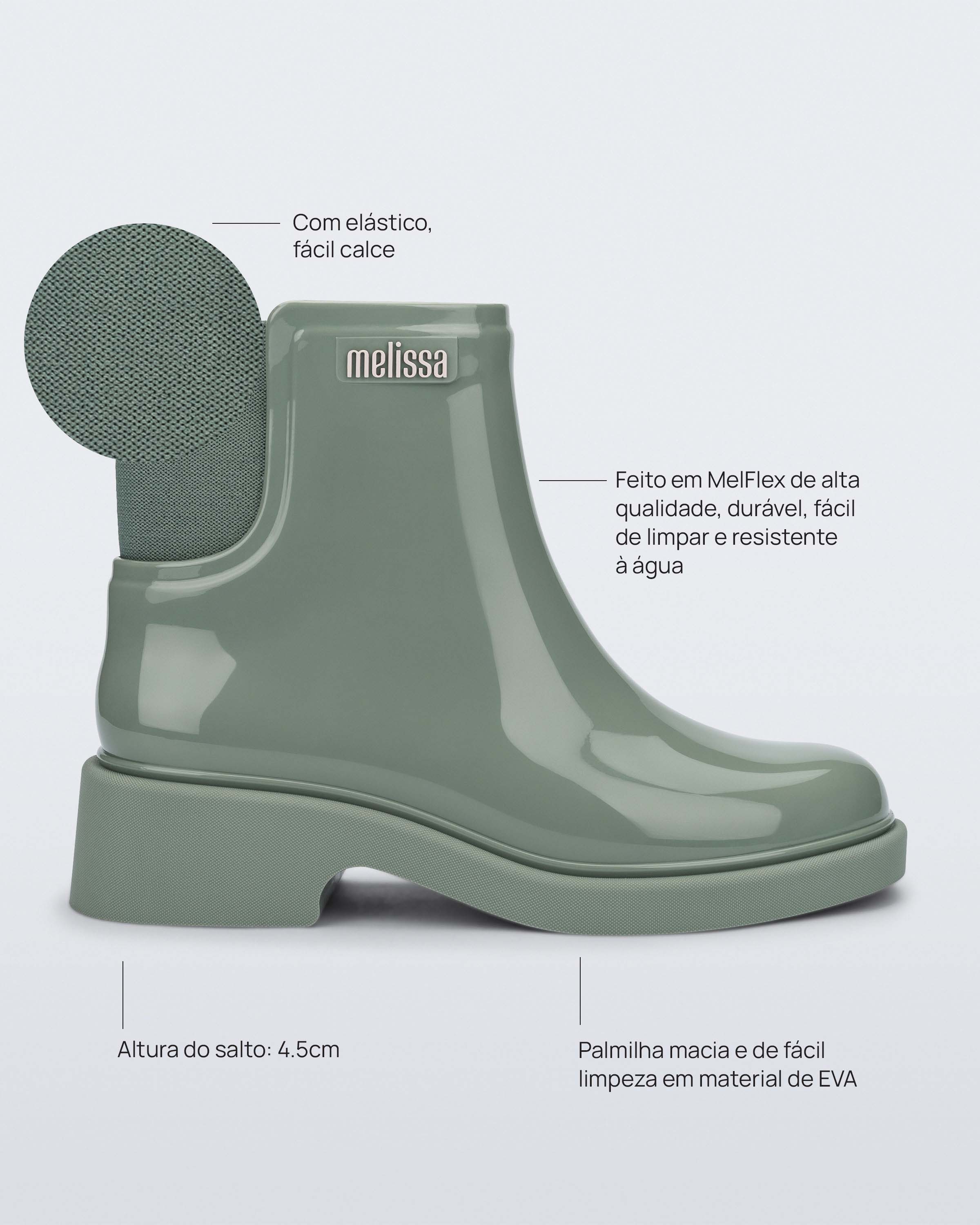 Melissa Chelsea Boot - Green