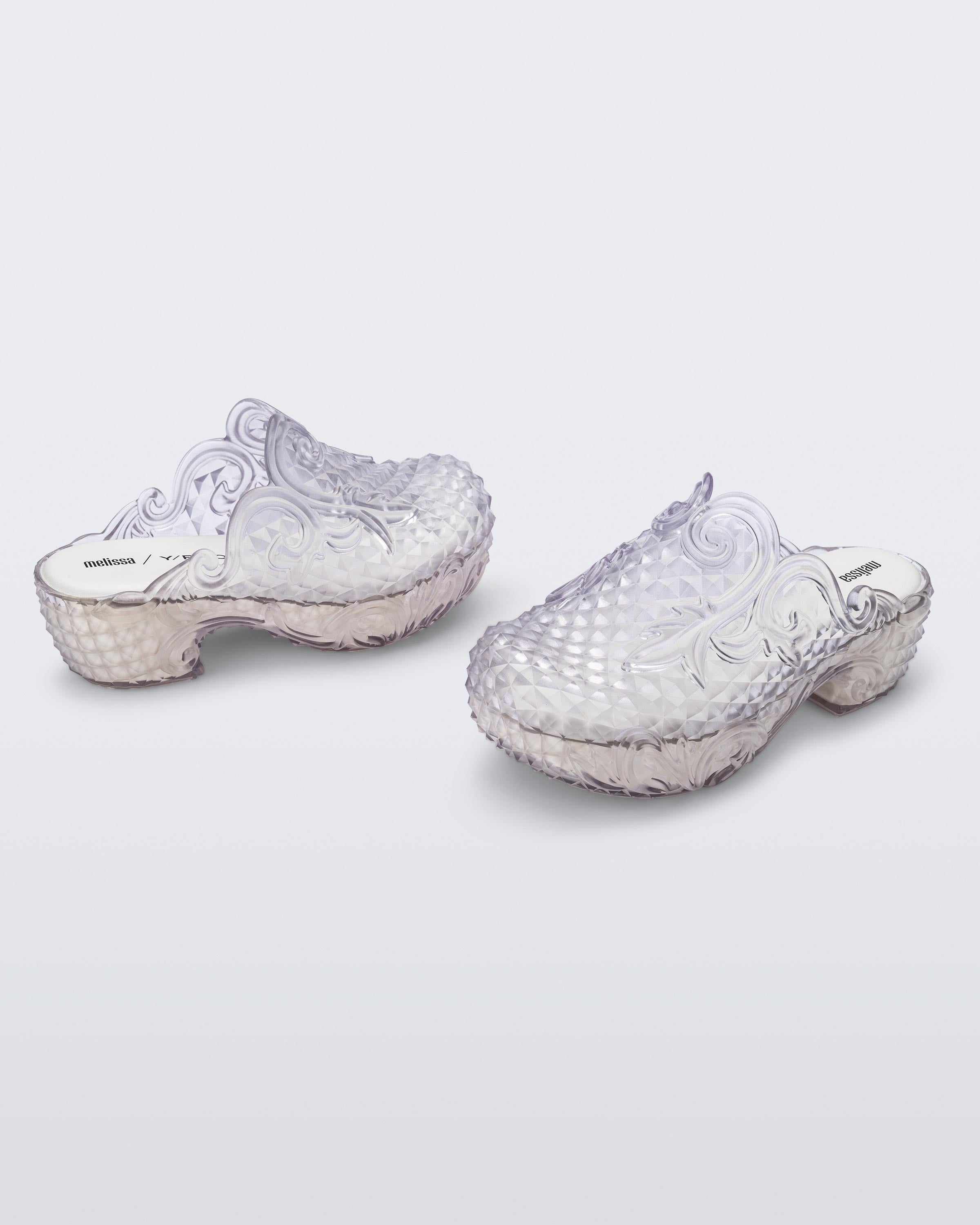 Melissa Court Clog + Y.Project - Clear/White