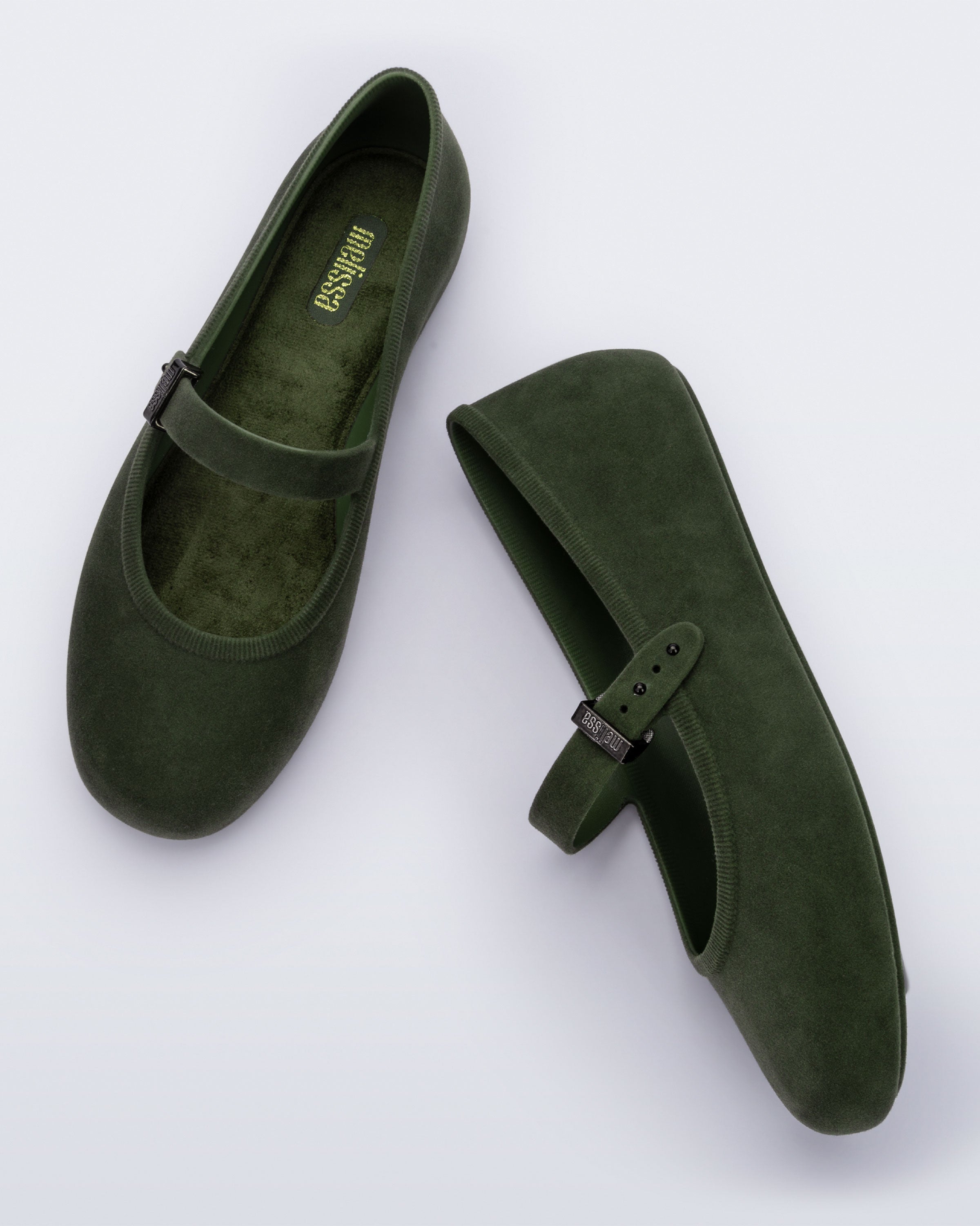 Melissa Soft Ballerina Velvet - Green